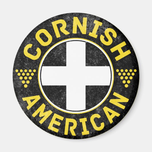 Cornish American Flag Magneet (Voorkant)