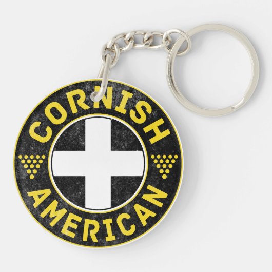 Cornish American Flag Sleutelhanger (Achterkant)