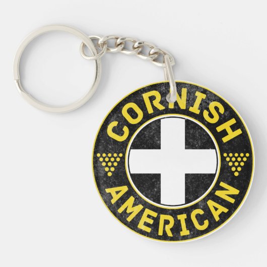Cornish American Flag Sleutelhanger (Voorkant)