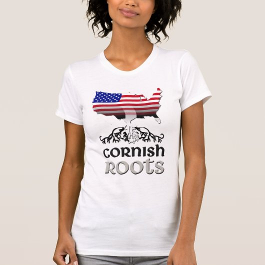 Cornish American Flag T-shirt (Voorkant)
