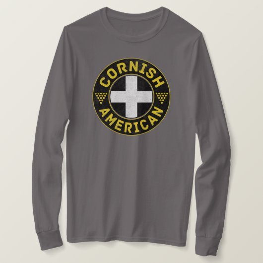 Cornish American Flag T-shirt (Design voorkant)
