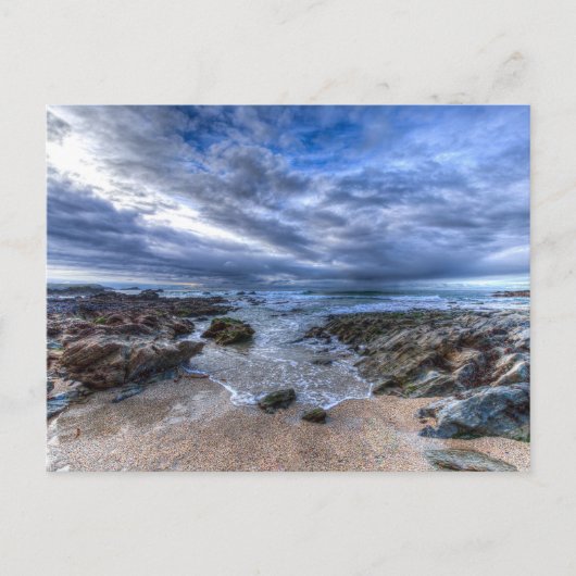 Cornish Beach brekende golven Briefkaart (Voorkant)