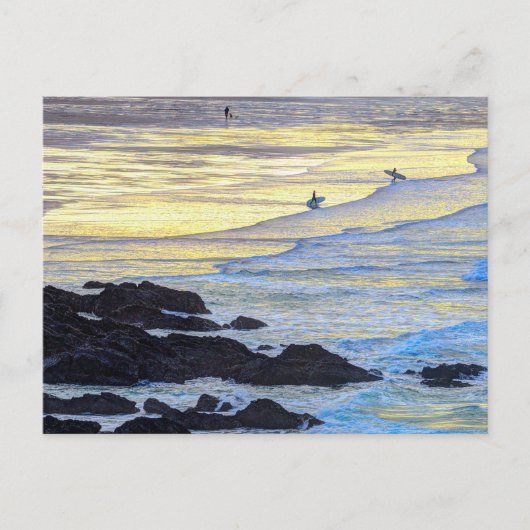 Cornish Beach Sunset Feestdagenkaart (Voorkant)