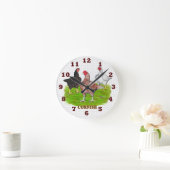 Cornish Chickens Clock Ronde Klok (Huis)