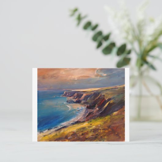 Cornish Coast bij Newquay Briefkaart (Staand voorkant)