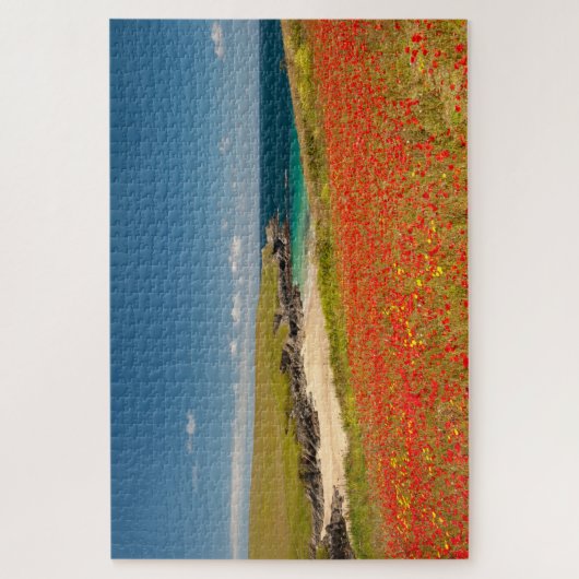 Cornish Coastal Poppy Fields Legpuzzel (Verticaal)