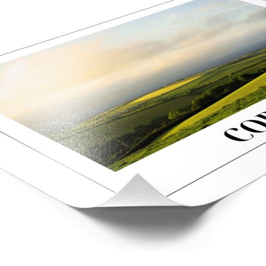 Cornish Countryside Foto Afdruk (Hoek)