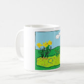 Cornish Daffodil, Primrose en Gorse Mok (Voorkant links)