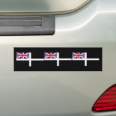 Cornish Ensign, Verenigd Koninkrijk Bumpersticker (Op auto)