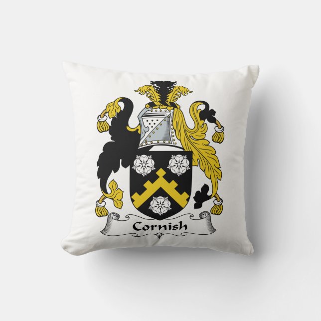 Cornish familiewapen kussen (Voorkant)
