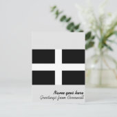 Cornish Flag (Cornwall) (County of England, Vereni Briefkaart (Staand voorkant)
