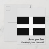 Cornish Flag (Cornwall) (County of England, Vereni Briefkaart (Voorkant / Achterkant)
