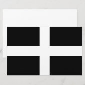 Cornish Flag (Cornwall) (County of England, Vereni Briefpapier (Voorkant / Achterkant)
