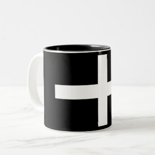 Cornish Flag (Cornwall) (County of England, Vereni Tweekleurige Koffiemok