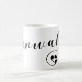 Cornish Flag in Heart, Cornwall Koffiemok (Center)