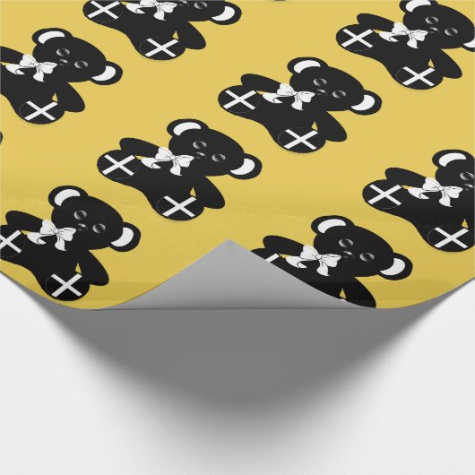 Cornish Flag Teddy Bear Cadeaupapier (Hoek)