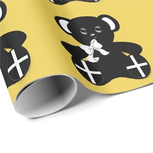 Cornish Flag Teddy Bear Cadeaupapier (Rol Hoek)