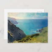 Cornish Headlands ,Famous Painting Feestdagenkaart (Voorkant / Achterkant)