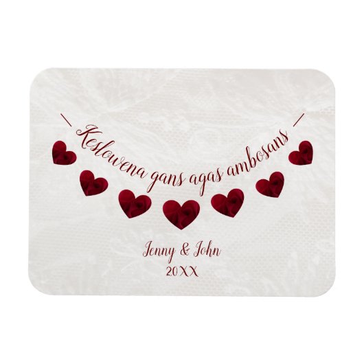 Cornish Language Gefeliciteerd verloving cadeau Magneet (Horizontaal)