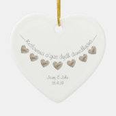 Cornish language personalized bruiloft gift keramisch ornament (Voorkant)