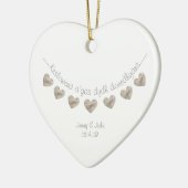 Cornish language personalized bruiloft gift keramisch ornament (Links)