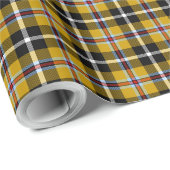 Cornish National Tartan Yellow and Black Plaid Cadeaupapier (Rol Hoek)