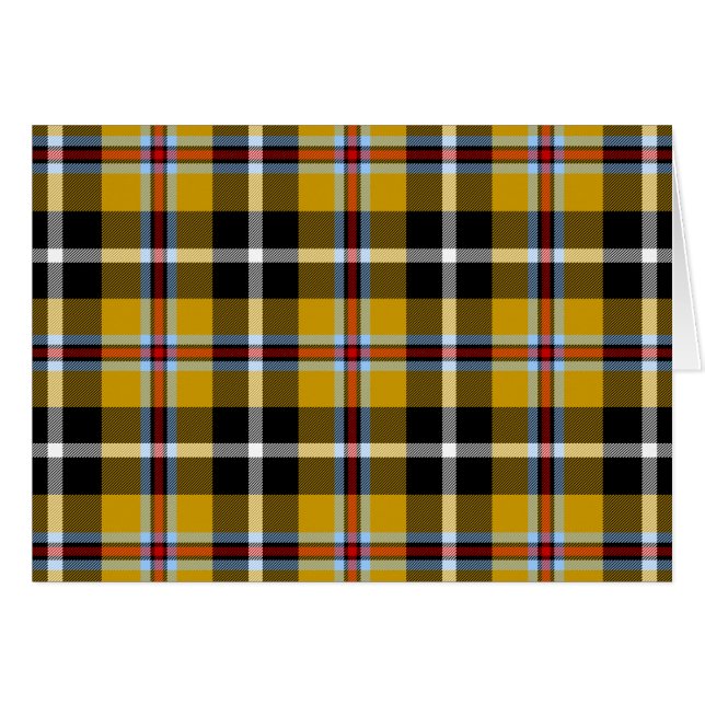 Cornish National Tartan Yellow and Black Pset (Voorkant Horizontaal)