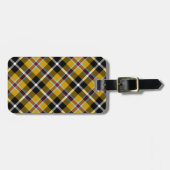 Cornish National Tartan Yellow and Black Pset Bagagelabel (Voorkant horizontaal)