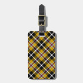 Cornish National Tartan Yellow and Black Pset Bagagelabel (Voorkant verticaal)