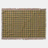 Cornish National Tartan Yellow and Black Pset Deken (Voorkant)