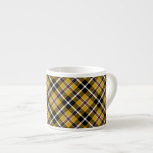 Cornish National Tartan Yellow and Black Pset Espresso Kop