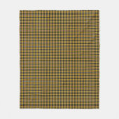 Cornish National Tartan Yellow and Black Pset Fleece Deken (Voorkant)