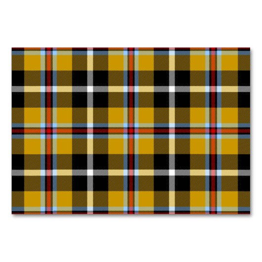Cornish National Tartan Yellow and Black Pset Kaart (Voorkant)
