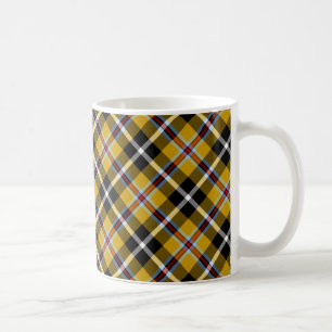 Cornish National Tartan Yellow and Black Pset Koffiemok