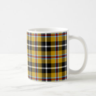 Cornish National Tartan Yellow and Black Pset Koffiemok