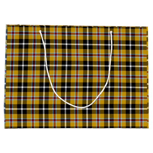 Cornish National Tartan Yellow and Black Pset Large Cadeautasje (Achterkant)