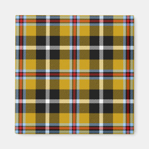 Cornish National Tartan Yellow and Black Pset Magneet