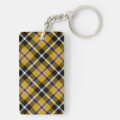 Cornish National Tartan Yellow and Black Pset Sleutelhanger (achterkant)