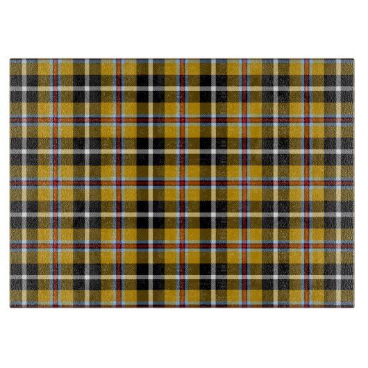 Cornish National Tartan Yellow and Black Pset Snijplank (Voorkant)