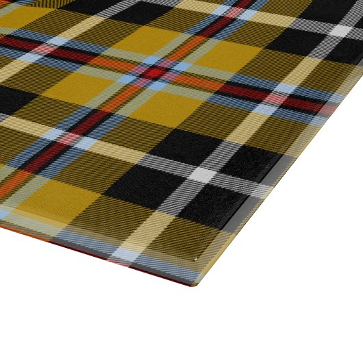 Cornish National Tartan Yellow and Black Pset Snijplank (Hoek)
