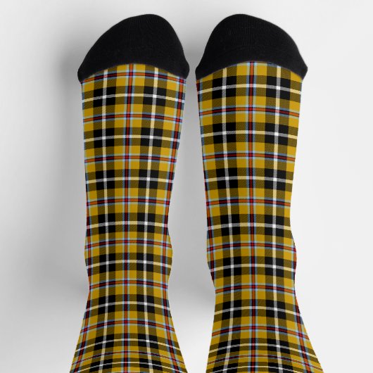 Cornish National Tartan Yellow and Black Pset Sokken (Top)