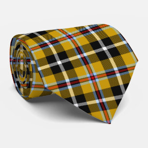 Cornish National Tartan Yellow and Black Pset Stropdas