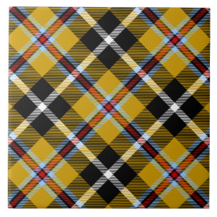 Cornish National Tartan Yellow and Black Pset Tegeltje