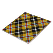 Cornish National Tartan Yellow and Black Pset Tegeltje (Zijkant)