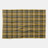 Cornish National Tartan Yellow and Black Pset Theedoek (Horizontaal)