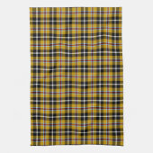 Cornish National Tartan Yellow and Black Pset Theedoek (Verticaal)