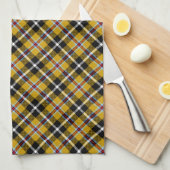 Cornish National Tartan Yellow and Black Pset Theedoek (Quarter Fold)