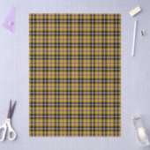Cornish National Tartan Yellow and Black Pset Tissuepapier (Craft)