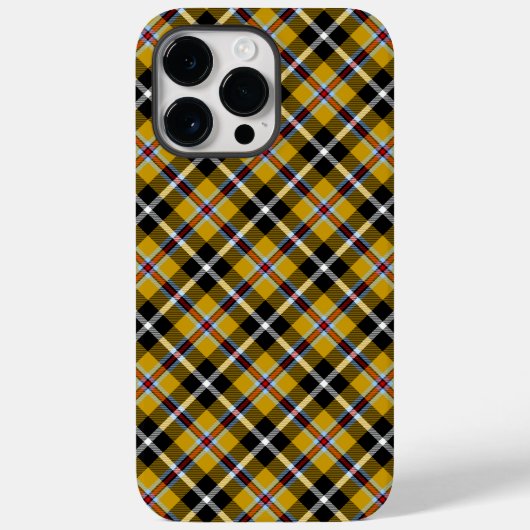 Cornish National Tartan Yellow Black Pset Case-Mate iPhone Case (Achterkant)