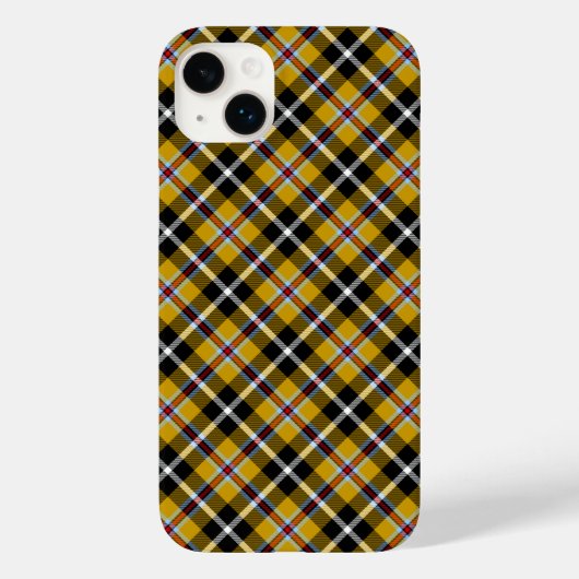 Cornish National Tartan Yellow Black Pset Case-Mate iPhone Case (Achterkant)